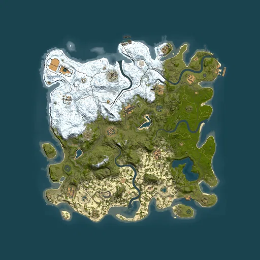 Rust map seed 505968237, 4500x4500m top-down preview