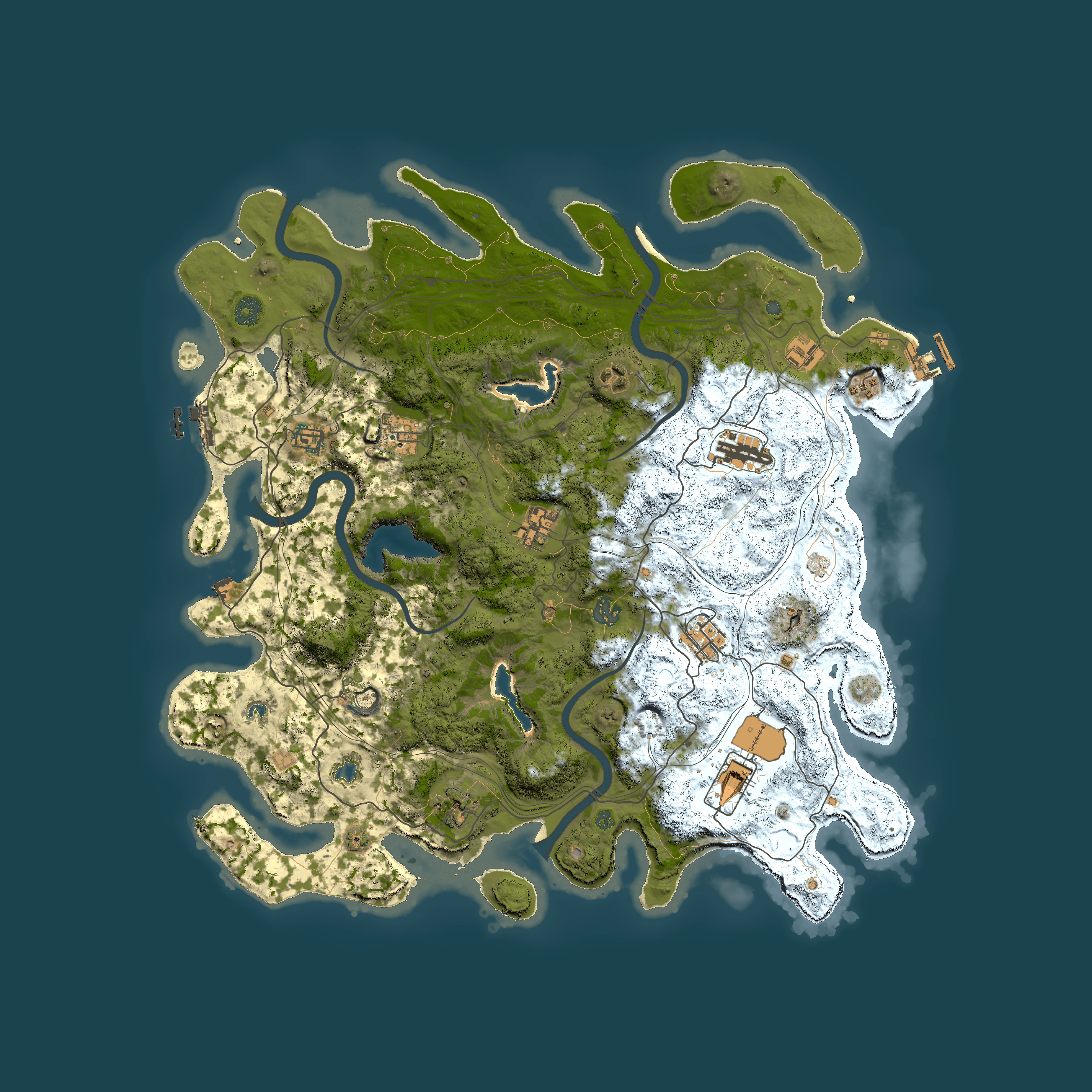 Full top-down render of Rust map seed 791038236, 4500x4500m