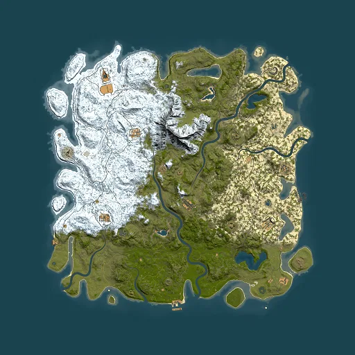 Rust map seed 1191679909, 6000x6000m top-down preview