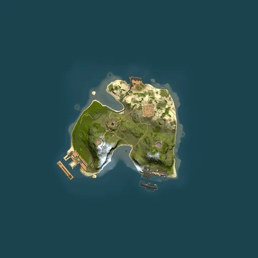 Rust map seed 266148148, 1500x1500m top-down preview