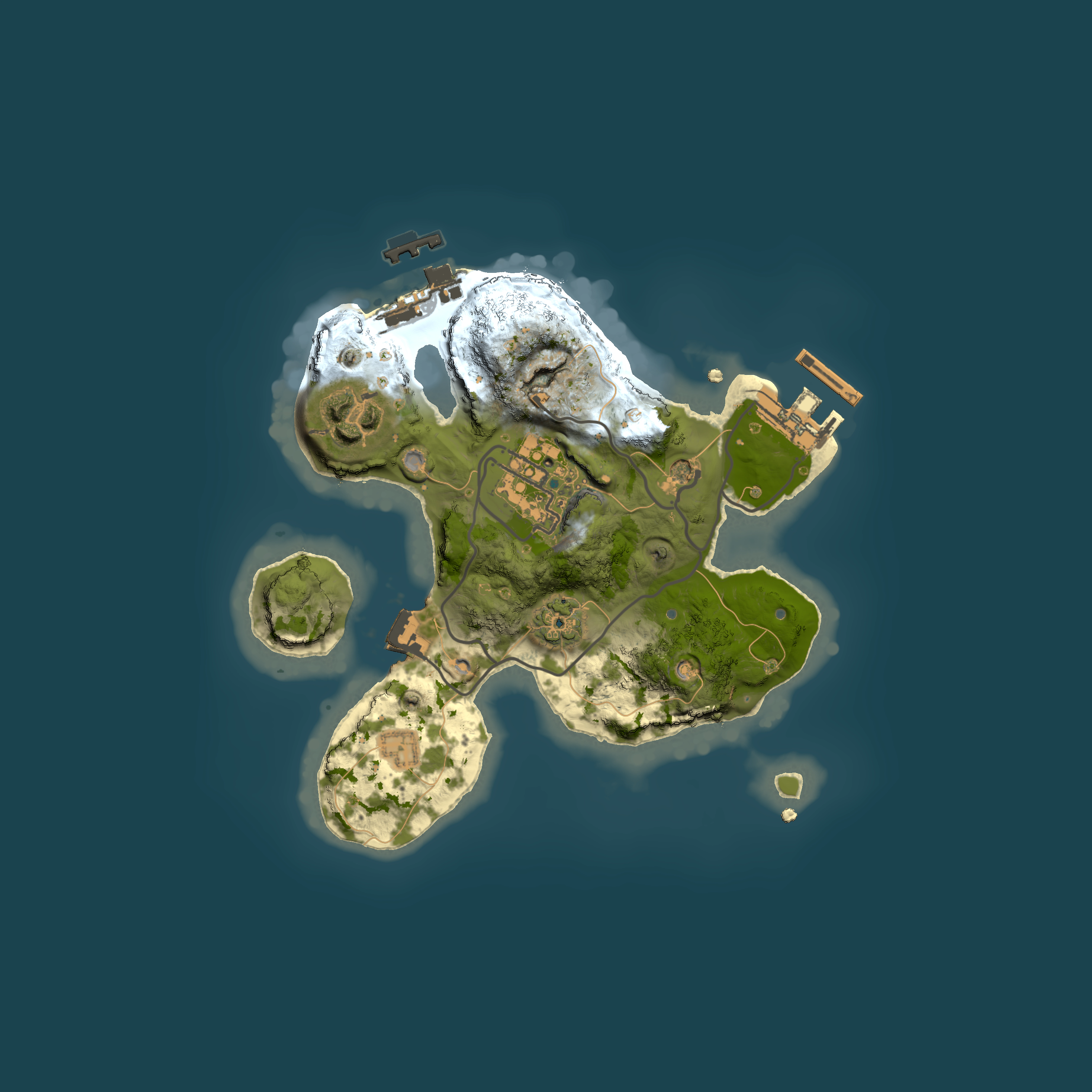 Full top-down render of Rust map seed 2015689436, 2000x2000m