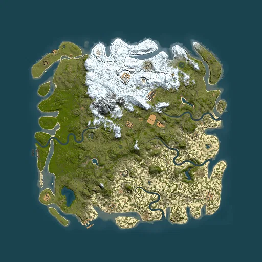 Rust map seed 214410472, 5500x5500m top-down preview