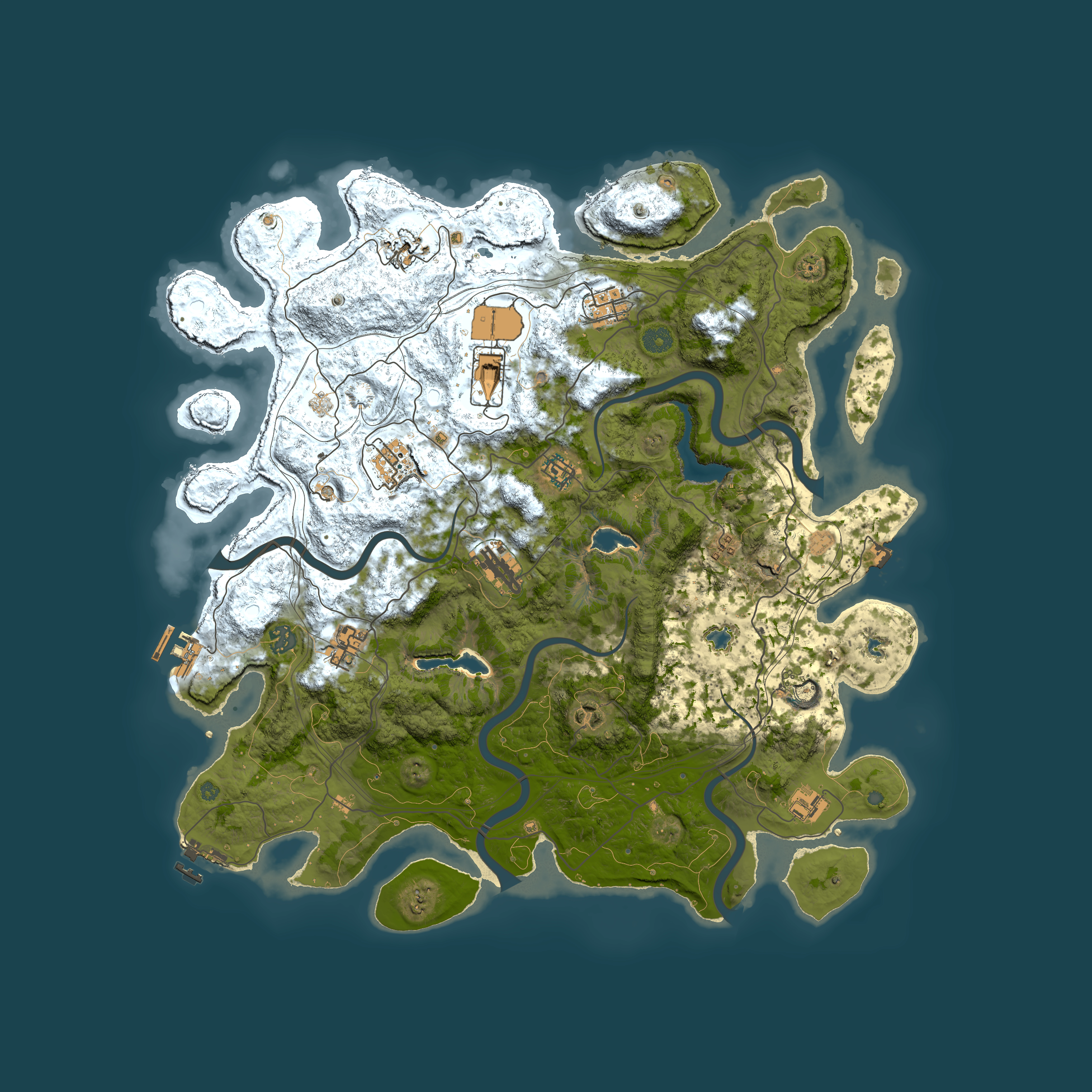 Full top-down render of Rust map seed 1247115808, 4500x4500m