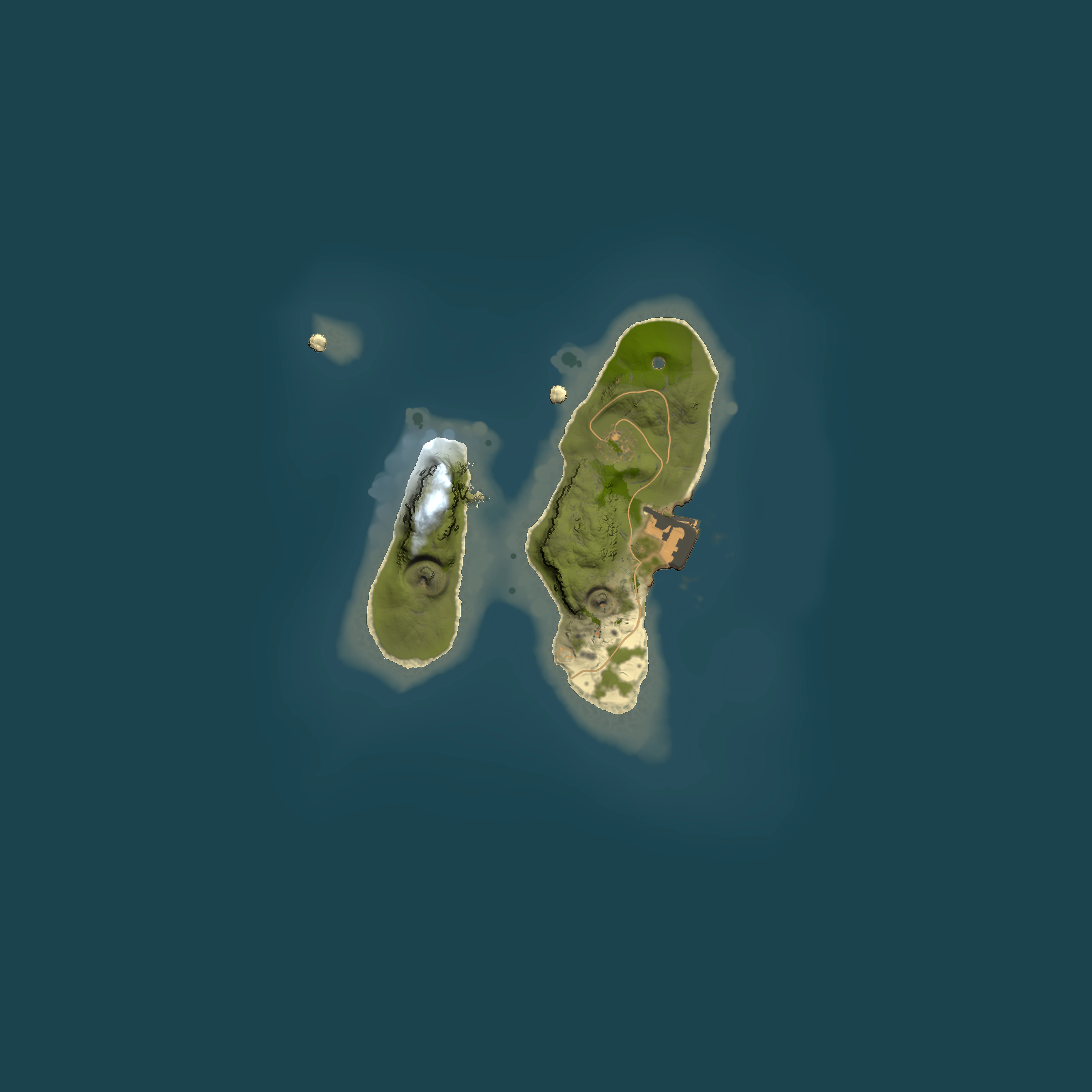 Full top-down render of Rust map seed 1010589849, 1500x1500m
