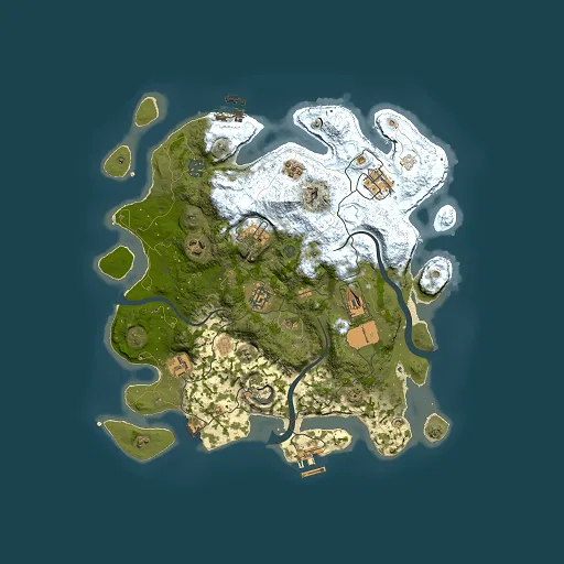 Rust map seed 899533345, 3500x3500m top-down preview