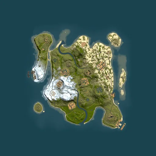 Rust map seed 1310288311, 3000x3000m top-down preview