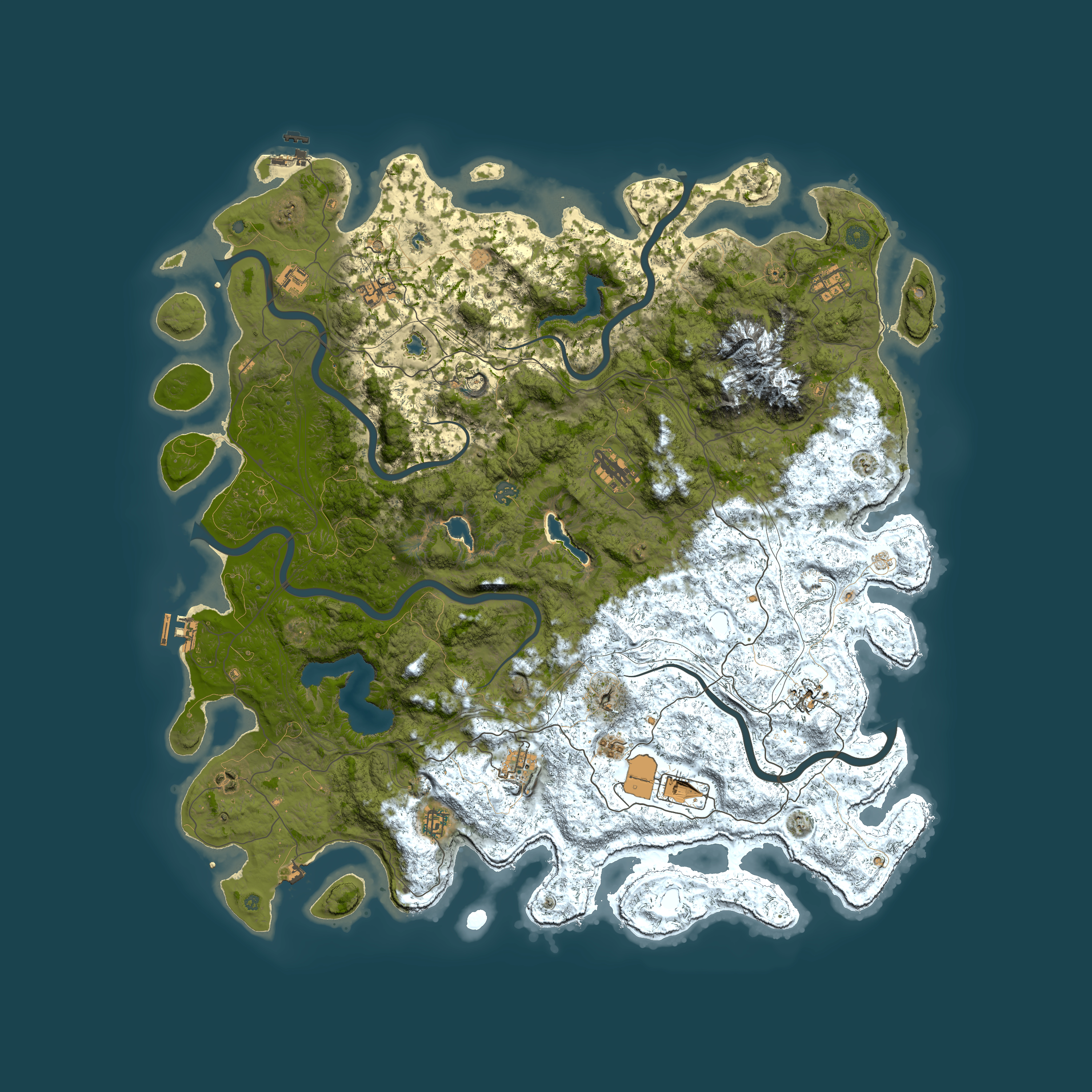 Full top-down render of Rust map seed 740739735, 5500x5500m