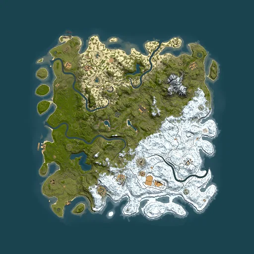Rust map seed 740739735, 5500x5500m top-down preview