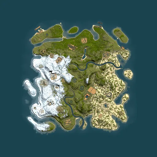 Rust map seed 1752003584, 4000x4000m top-down preview