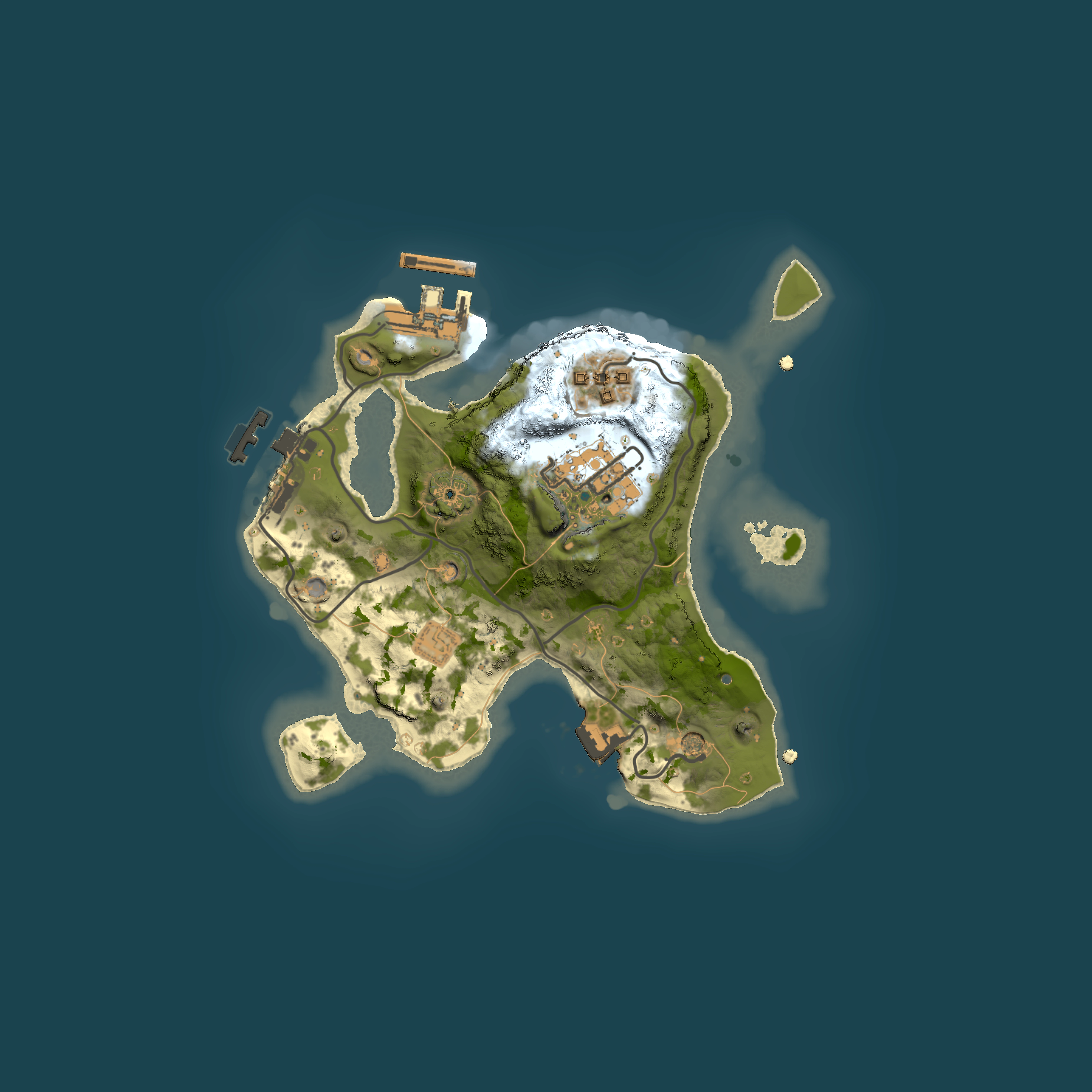 Full top-down render of Rust map seed 453232113, 2000x2000m
