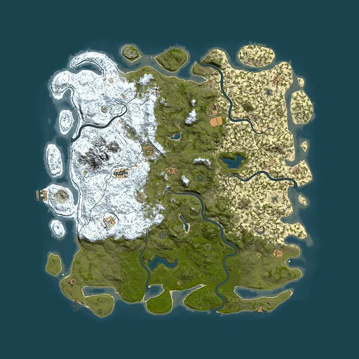Rust map seed 1124891351, 6000x6000m top-down preview