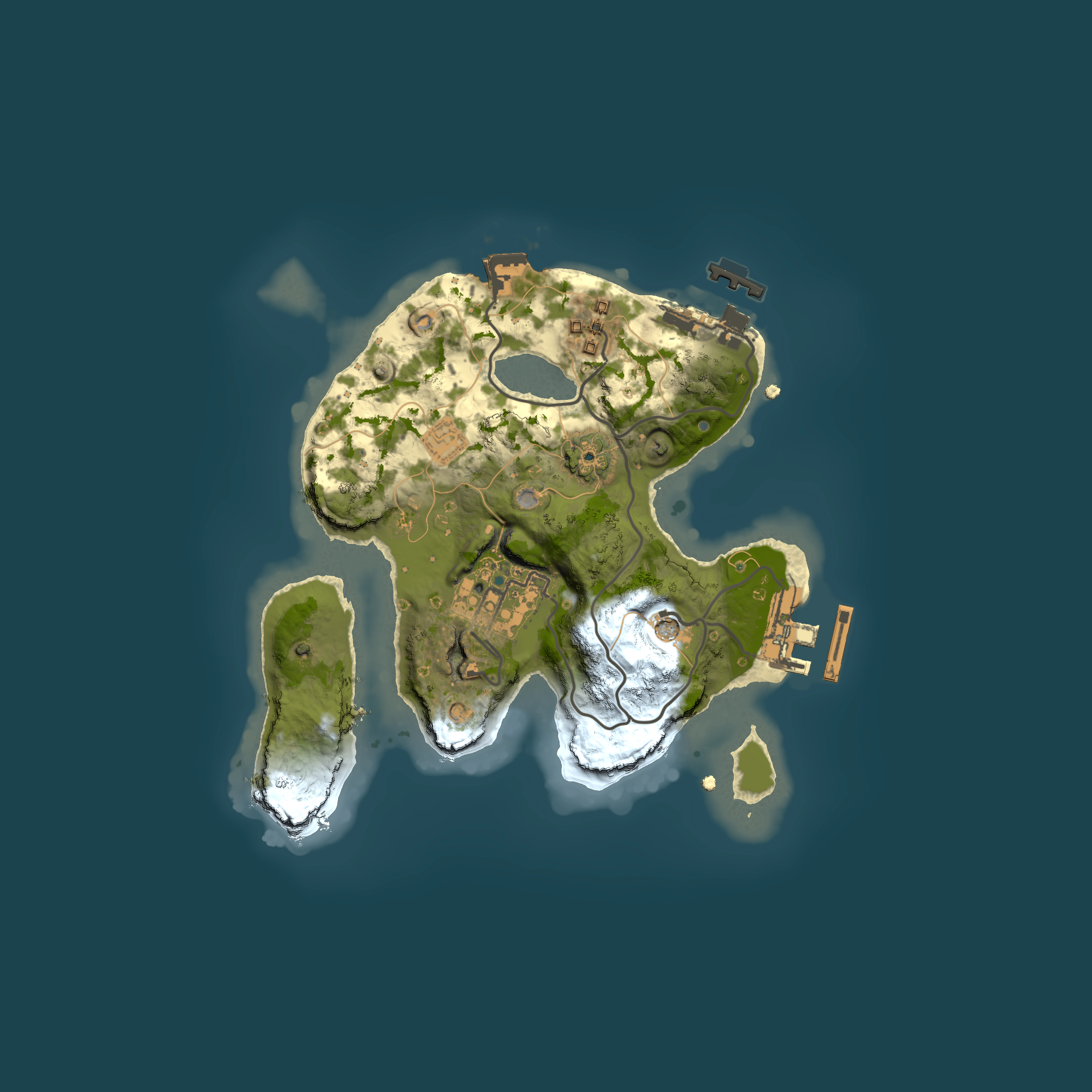 Full top-down render of Rust map seed 962279835, 2000x2000m