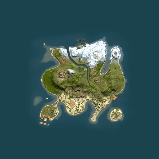 Rust map seed 1854429517, 2500x2500m top-down preview