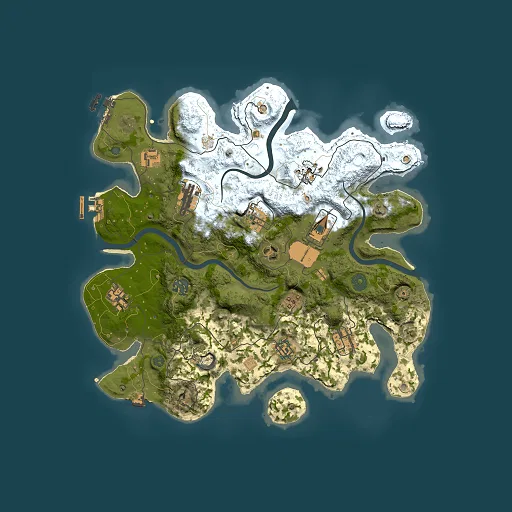 Rust map seed 112226117, 3500x3500m top-down preview