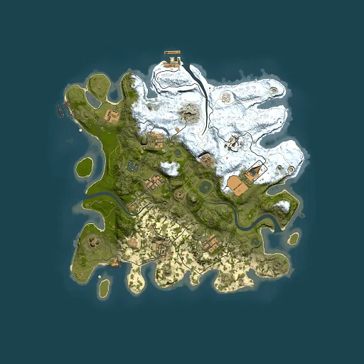 Rust map seed 849530935, 3500x3500m top-down preview