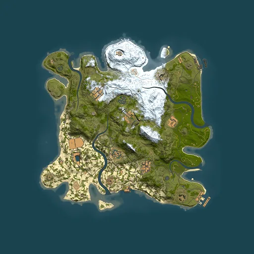 Rust map seed 10105171, 3500x3500m top-down preview