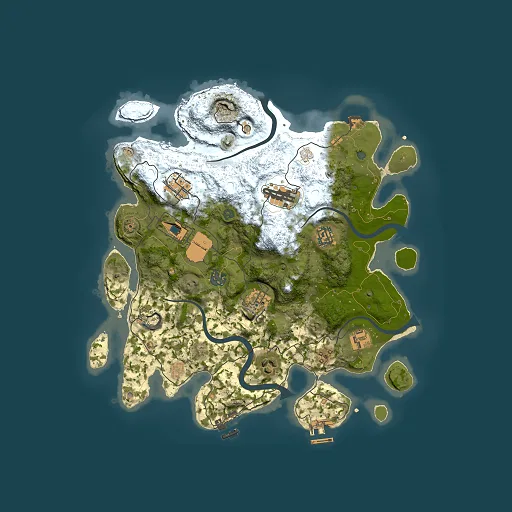 Rust map seed 598760873, 3500x3500m top-down preview