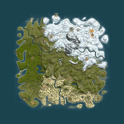 Rust map seed 550533155, 6000x6000m top-down preview