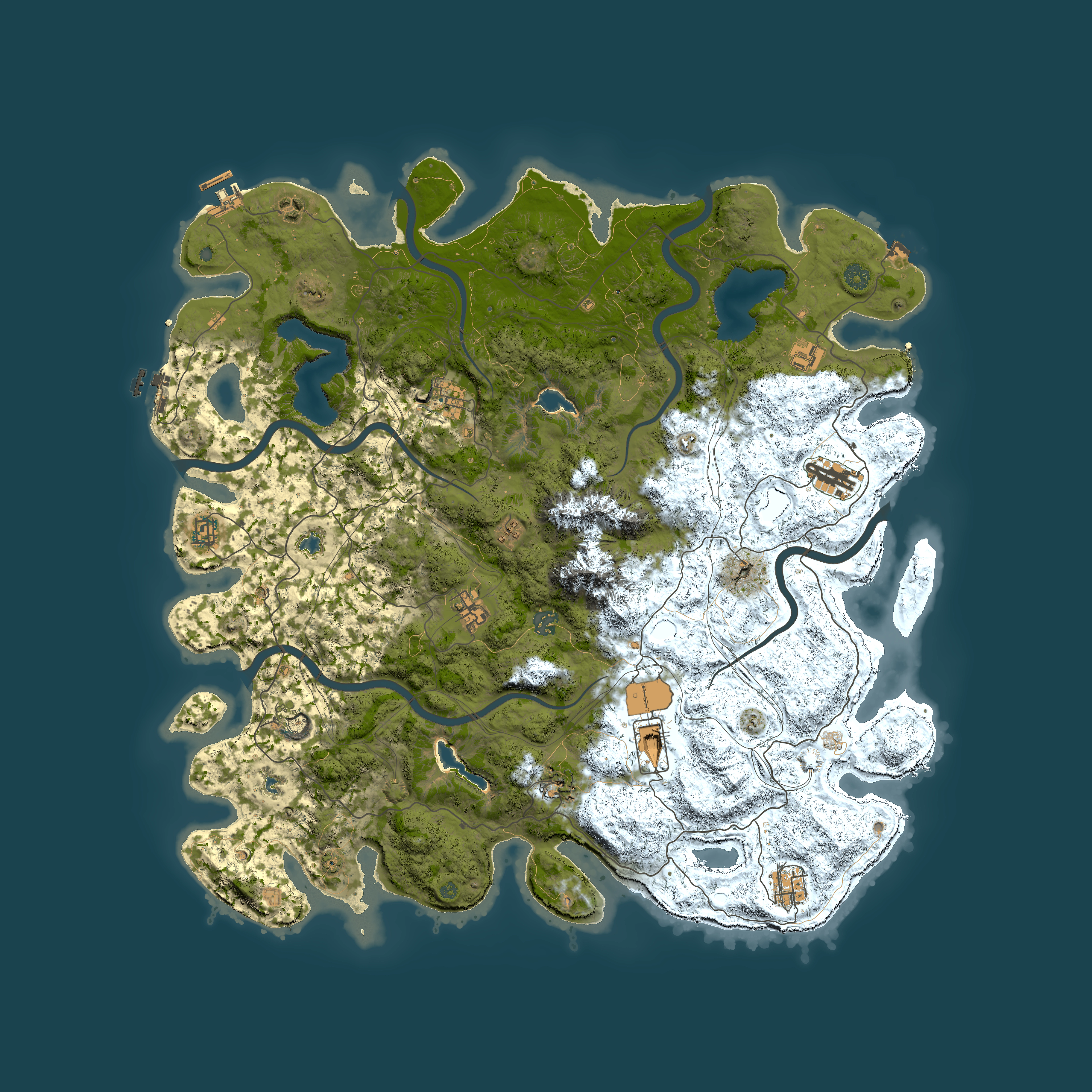 Full top-down render of Rust map seed 447763790, 5000x5000m