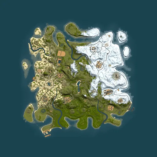 Rust map seed 1179525206, 4000x4000m top-down preview