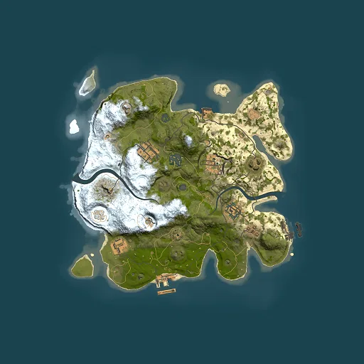 Rust map seed 1115774276, 3000x3000m top-down preview