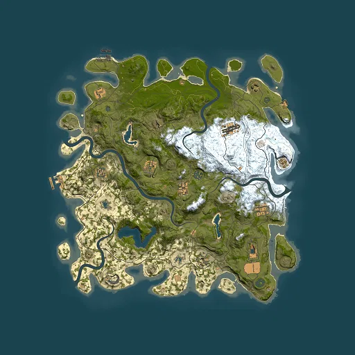 Rust map seed 1973516678, 4500x4500m top-down preview