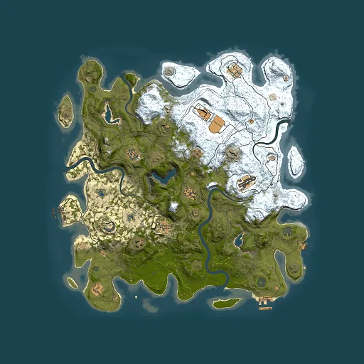 Rust map seed 1024217542, 4500x4500m top-down preview