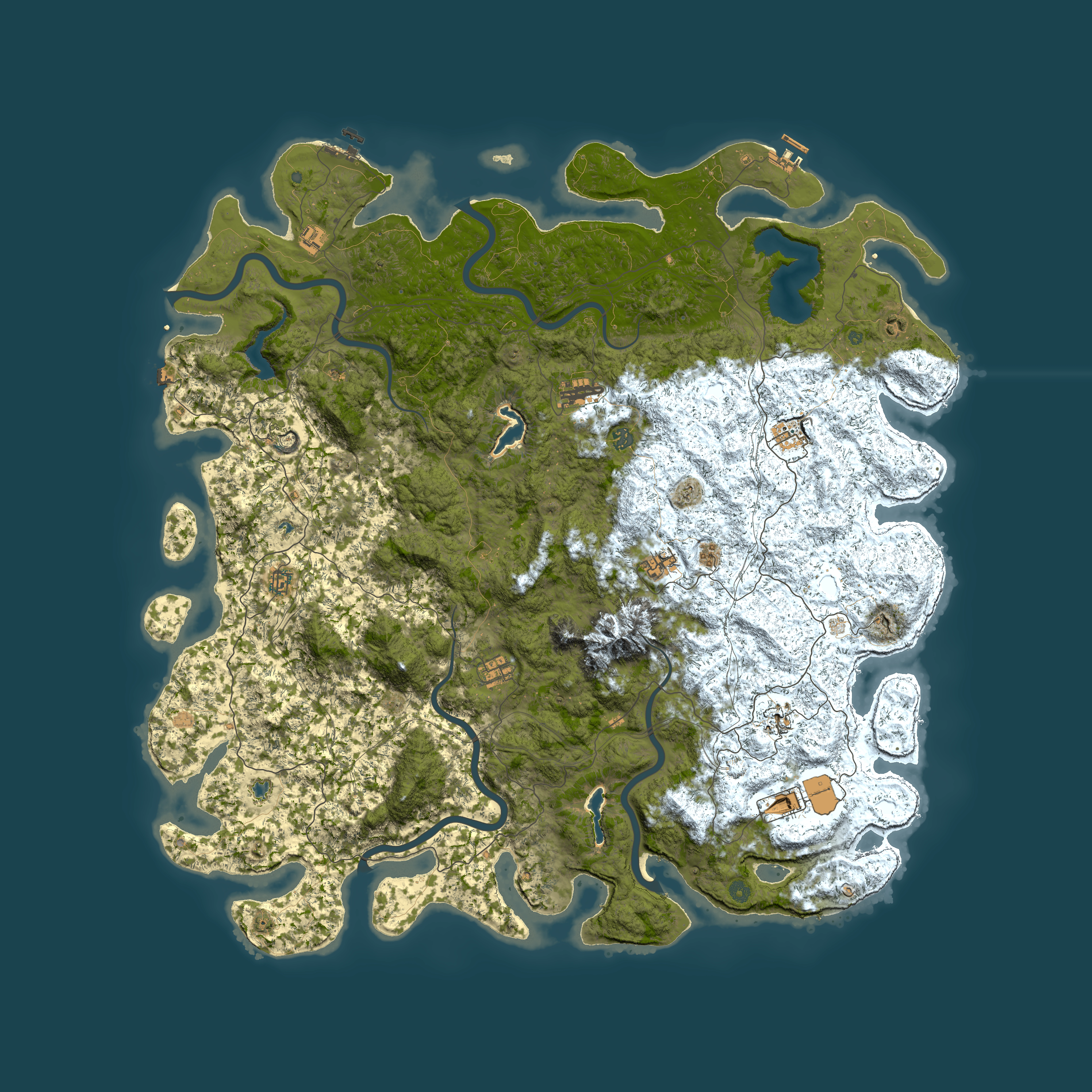 Full top-down render of Rust map seed 654596543, 6000x6000m