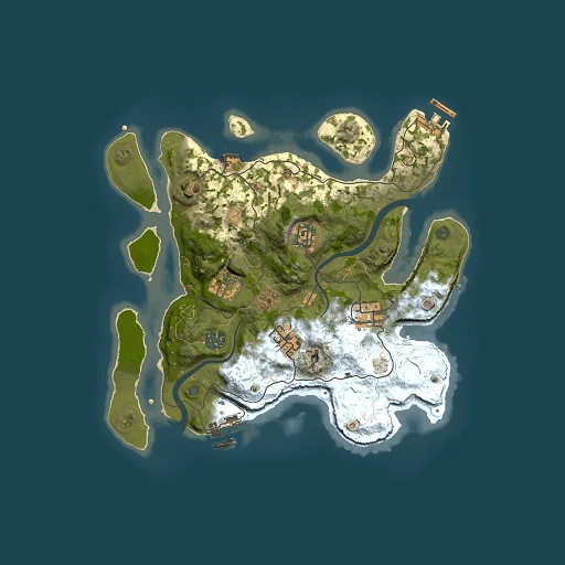 Rust map seed 472545237, 3000x3000m top-down preview