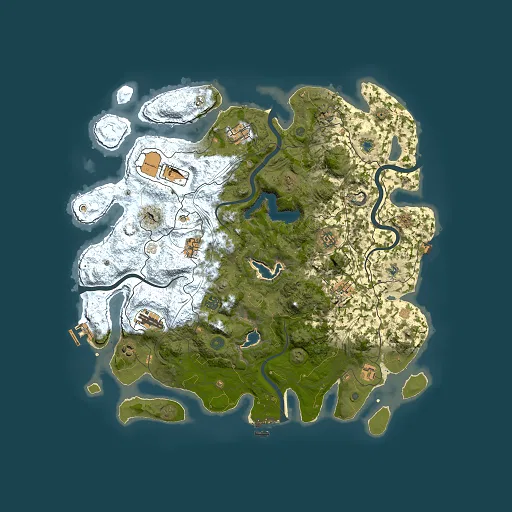 Rust map seed 1430419209, 4500x4500m top-down preview