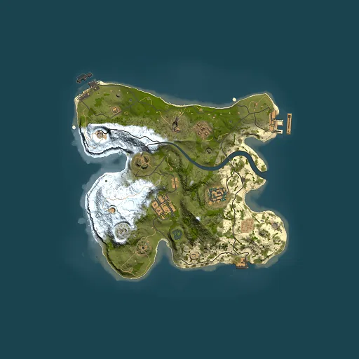 Rust map seed 250613177, 2500x2500m top-down preview