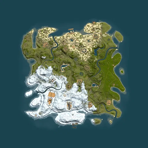 Rust map seed 1637925733, 4500x4500m top-down preview