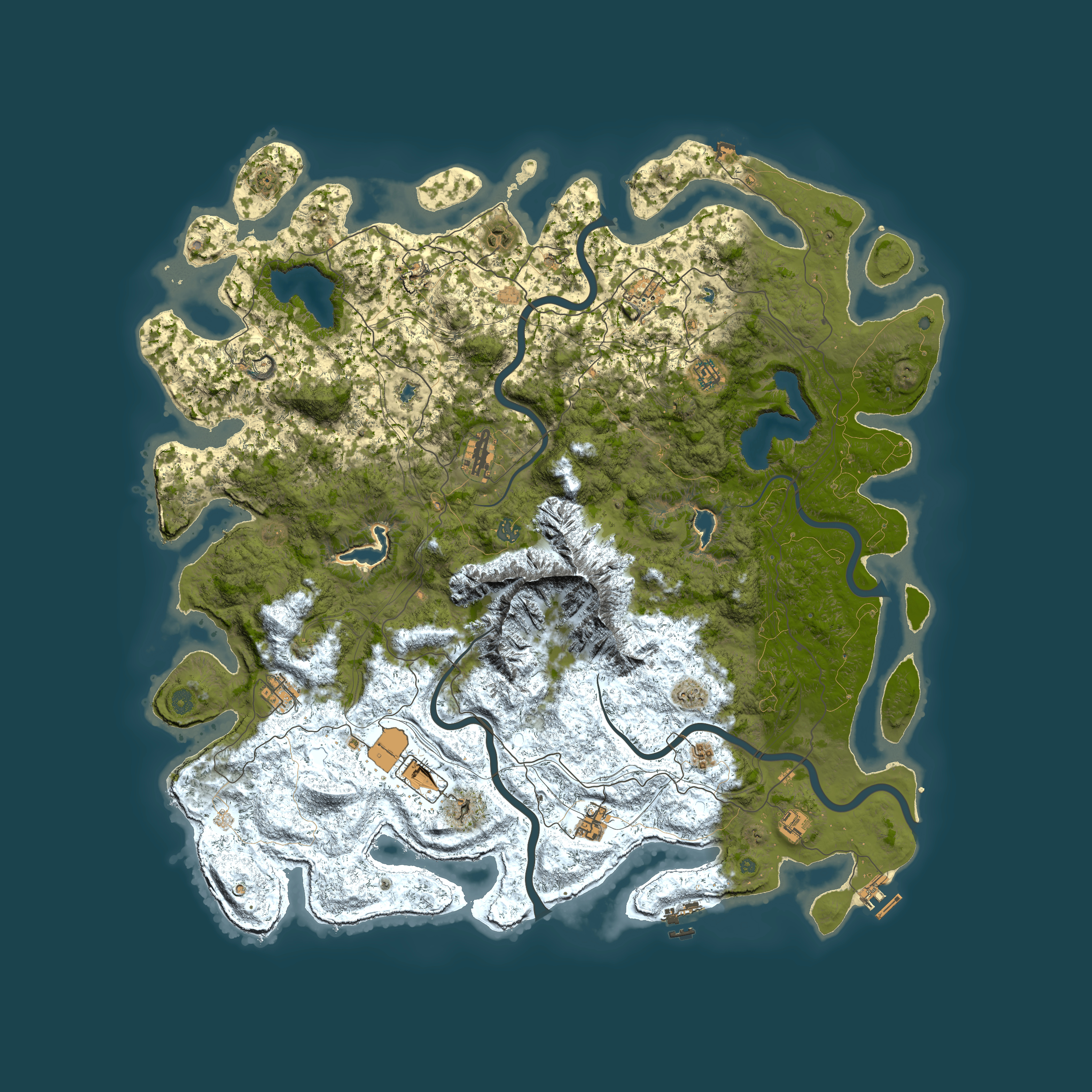 Full top-down render of Rust map seed 1163768321, 5500x5500m