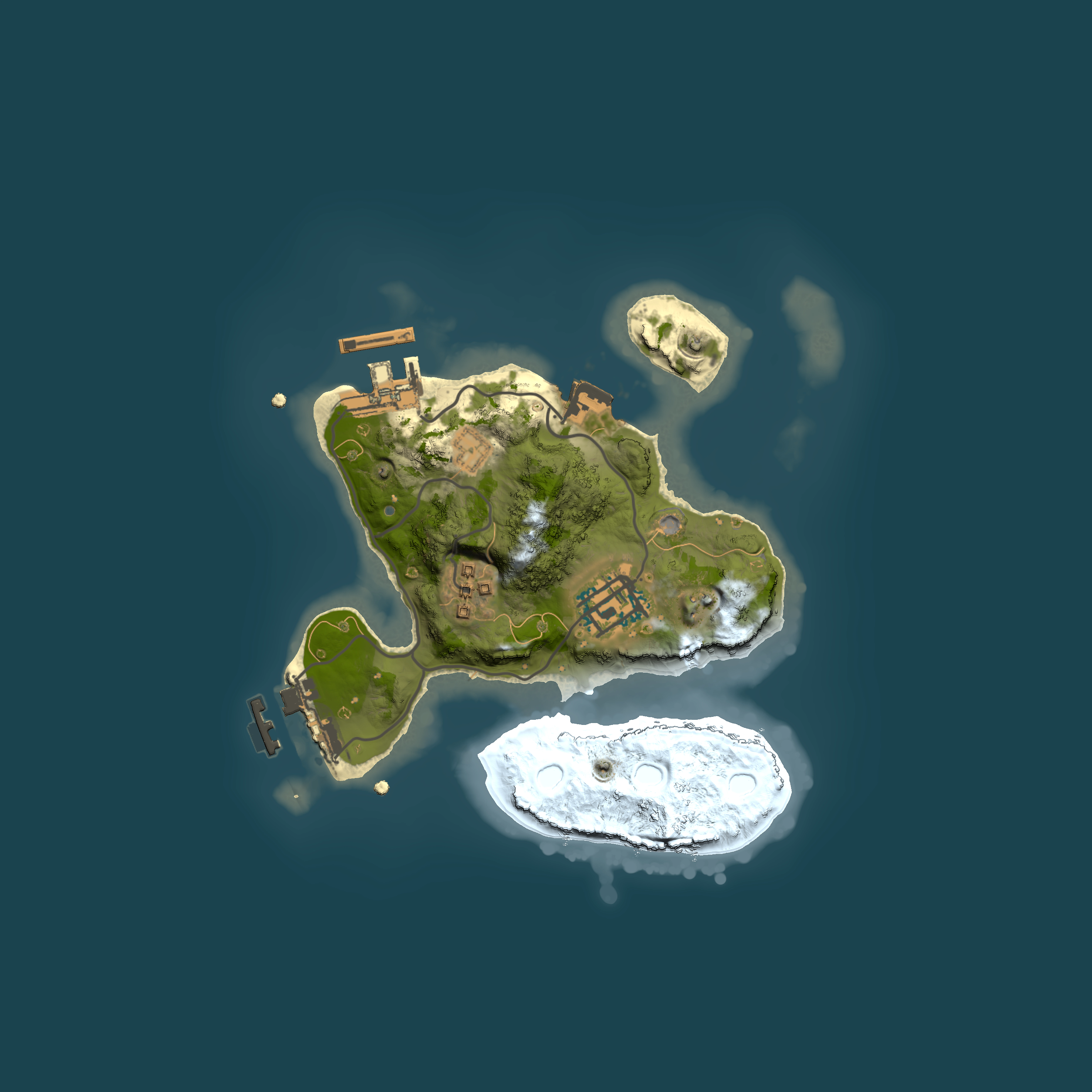 Full top-down render of Rust map seed 1675507901, 2000x2000m