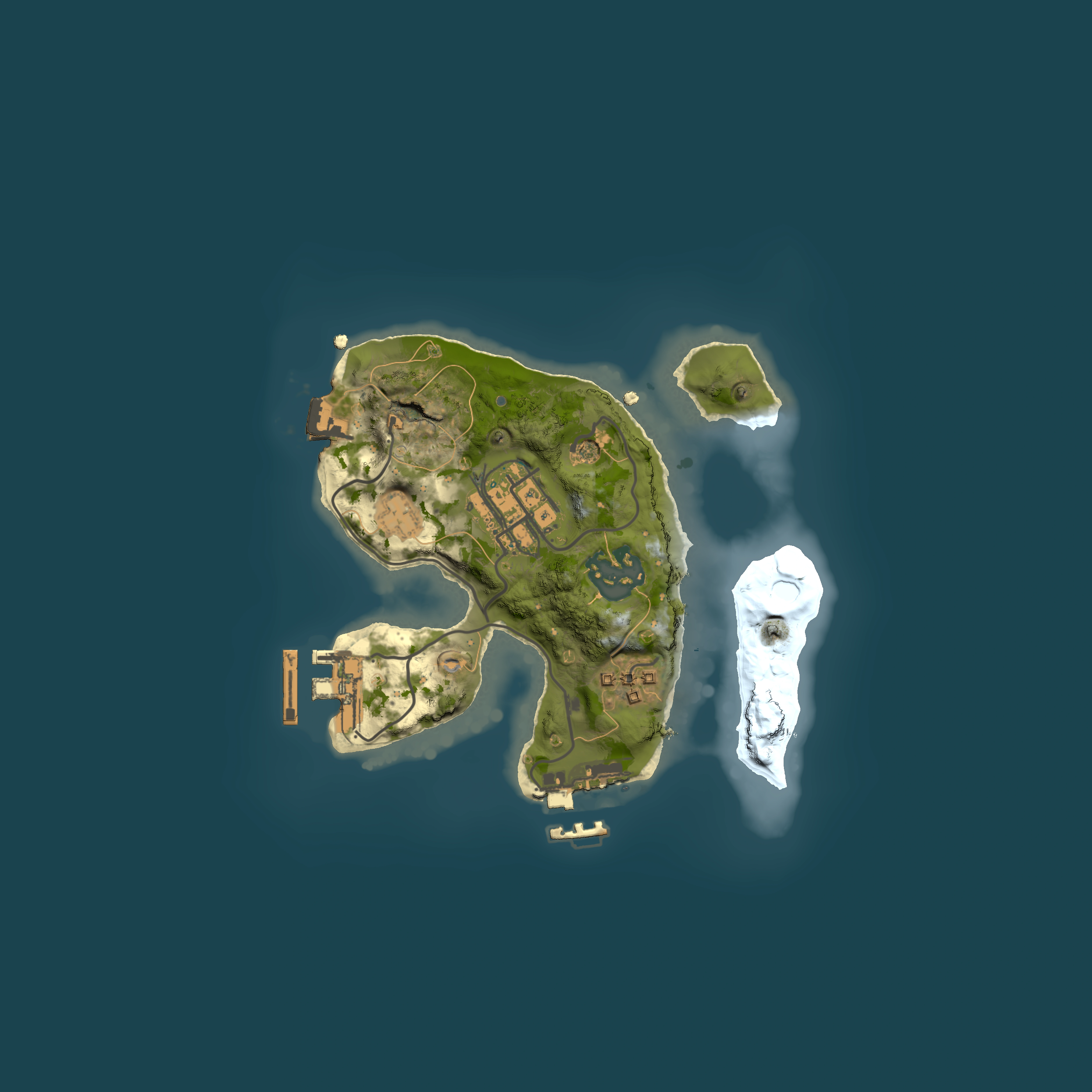 Full top-down render of Rust map seed 35062755, 2000x2000m