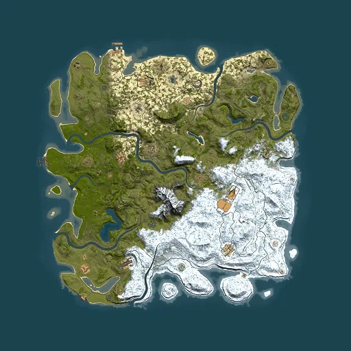 Rust map seed 691261640, 5500x5500m top-down preview