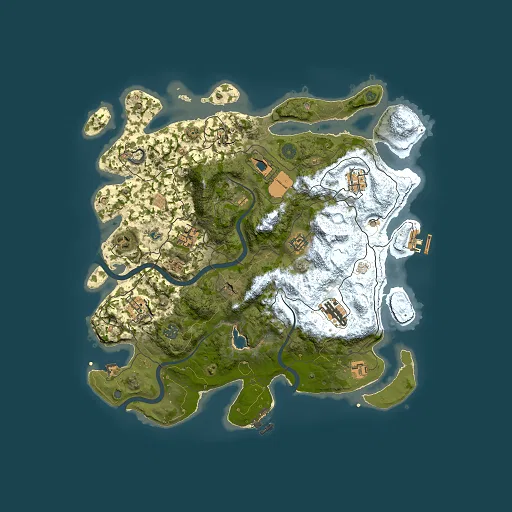 Rust map seed 1085433251, 4000x4000m top-down preview
