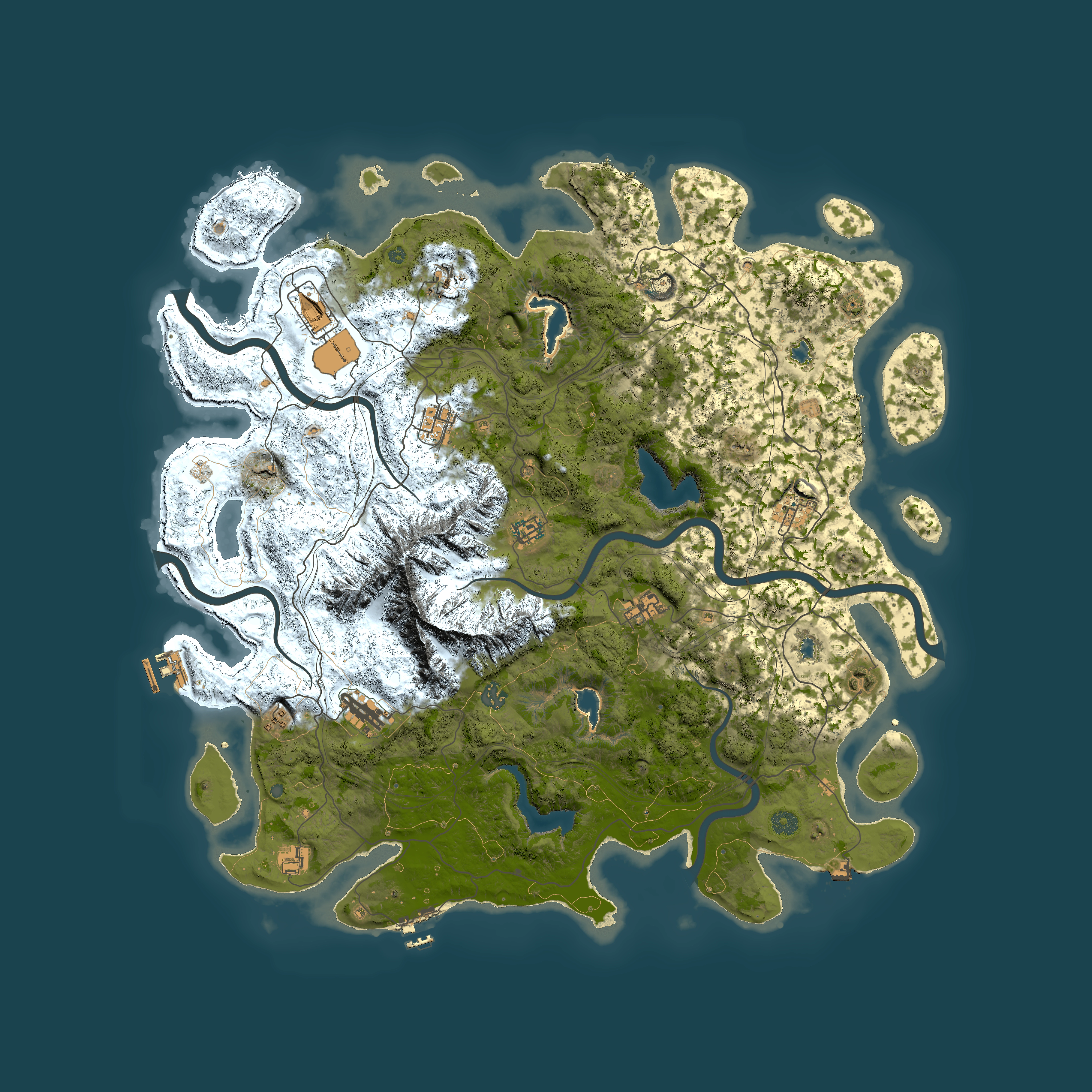 Full top-down render of Rust map seed 780645424, 5000x5000m