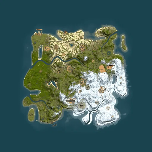 Rust map seed 1107602699, 4000x4000m top-down preview