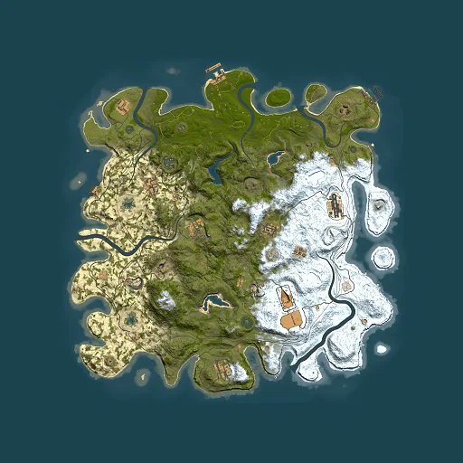 Rust map seed 443427898, 4500x4500m top-down preview