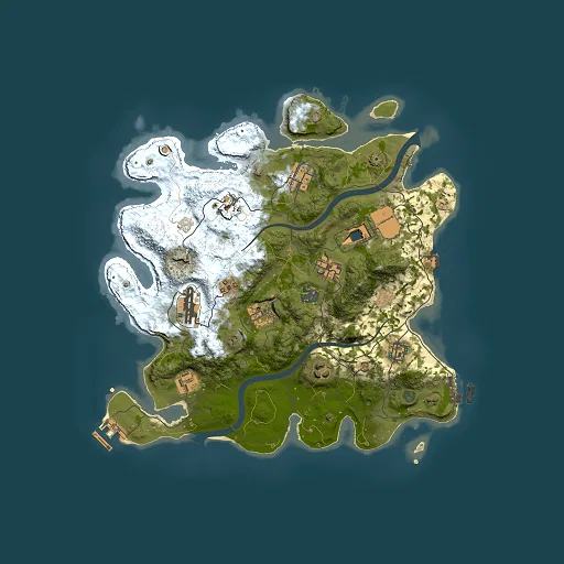 Rust map seed 241456710, 3500x3500m top-down preview