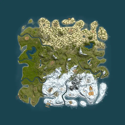 Rust map seed 1959043388, 5000x5000m top-down preview