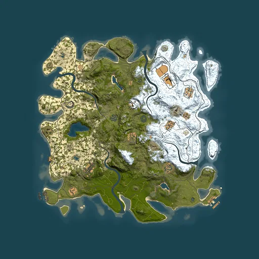 Rust map seed 1826596378, 4500x4500m top-down preview