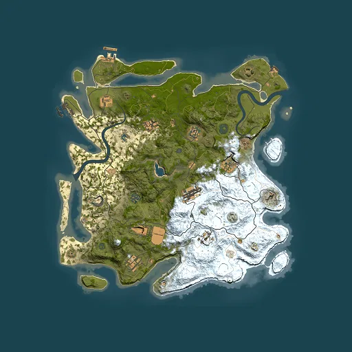 Rust map seed 715044628, 4000x4000m top-down preview