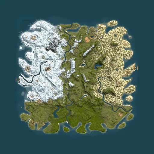 Rust map seed 869553670, 6000x6000m top-down preview
