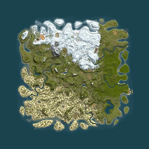 Rust map seed 1284601110, 6000x6000m top-down preview