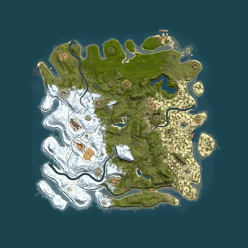 Rust map seed 1897777548, 4500x4500m top-down preview