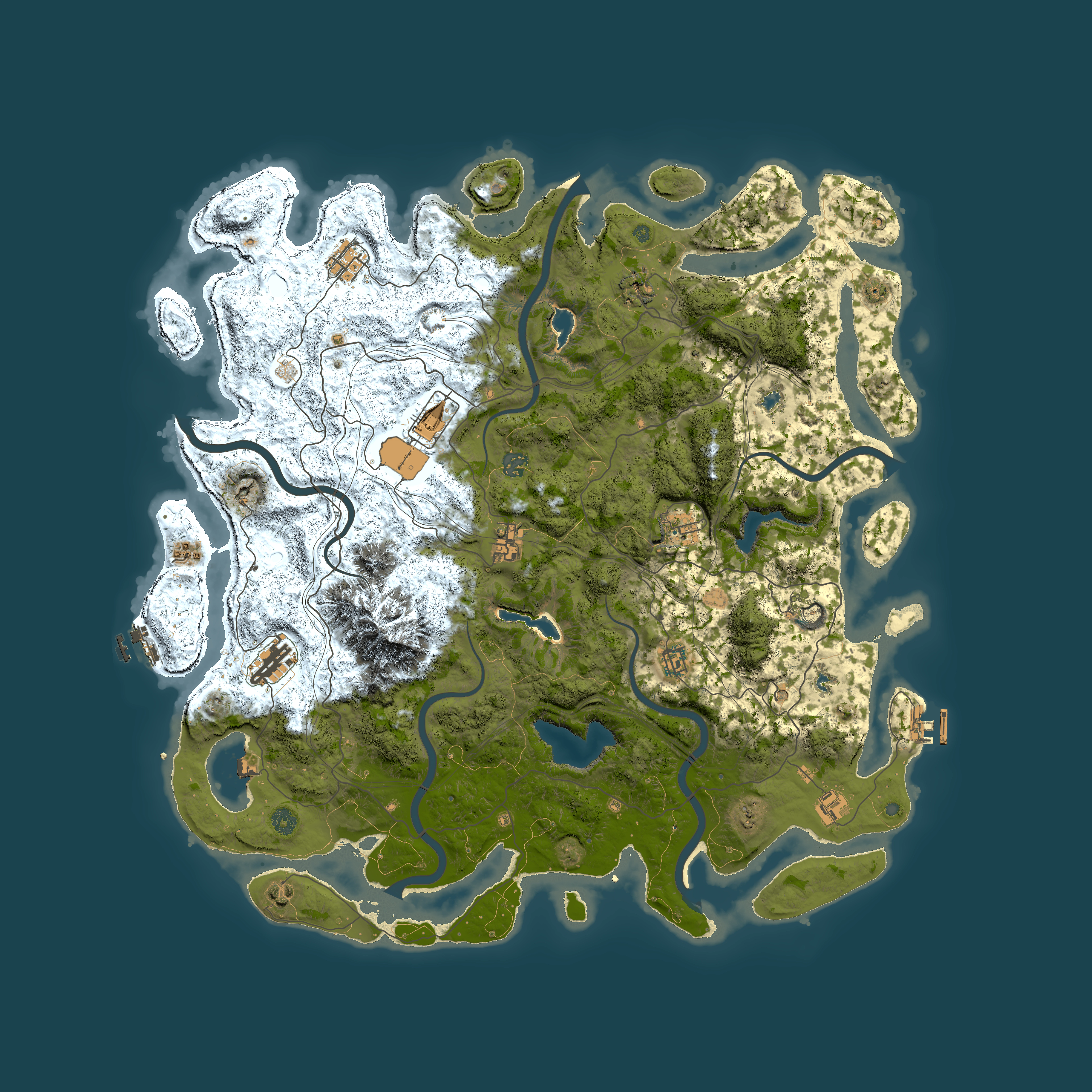 Full top-down render of Rust map seed 371043735, 5000x5000m