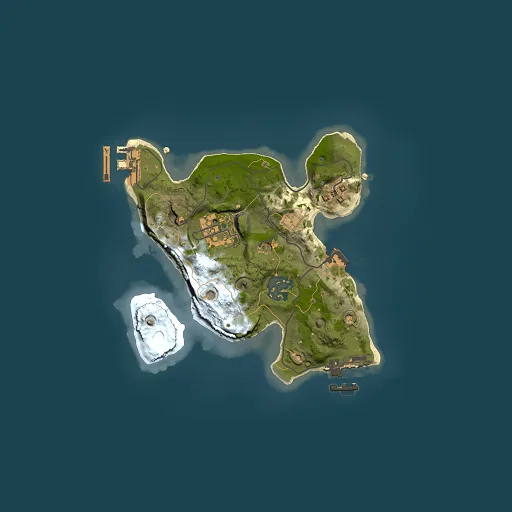 Rust map seed 1236461127, 2000x2000m top-down preview