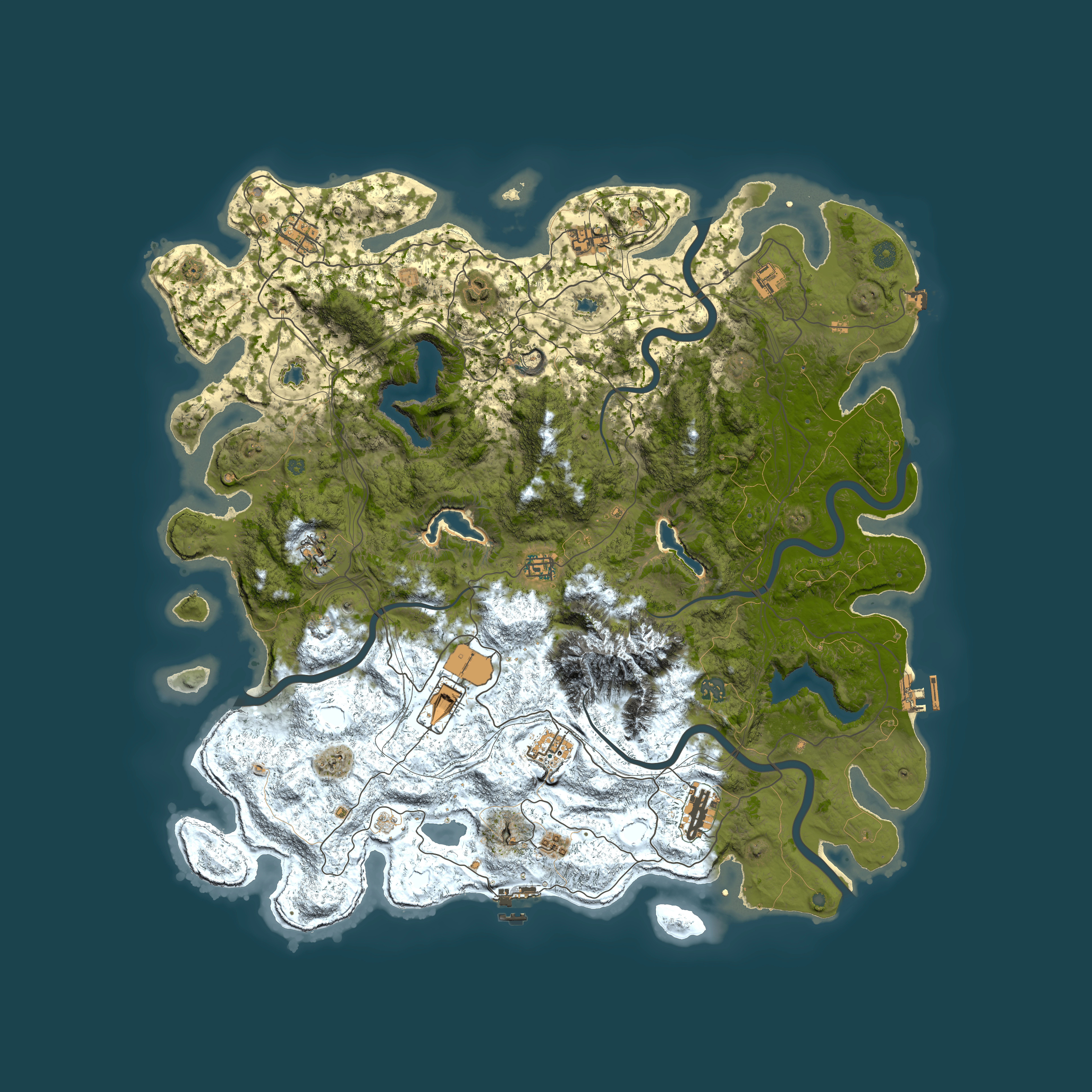 Full top-down render of Rust map seed 1652152681, 5000x5000m